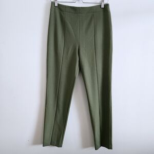 TIBI | US 6 High Waisted Trouser Pants | olive green